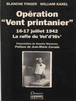 cover image of Opération «Vent printanier» (16-17 juillet 1942)